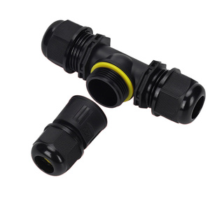 Té TY-Type Câble d'extérieur Connecteur de câblage étanche à connexion rapide Plug-and-Play 2 entrées 1 sortie <span class=keywords><strong>Cuivre</strong></span> durable sans soudure - Product Image 4