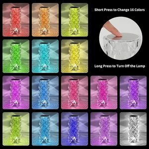 Lámpara Nocturna de Cristal LED de PVC Moderna y Romántica, con 16 Colores Cambiantes RGB, Recargable por USB, para Decoración de Interiores, Mesa o Escritorio, Venta al Por Mayor - Product Image 5