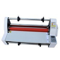 Máquina Laminadora Térmica Rongda V350 con Control Electrónico de Temperatura, Laminación en Frío y Caliente para Papel