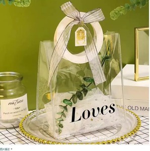 Bolsas de Regalo de Plástico Reutilizables con Asa, Bolsas Transparentes para Regalos, para el Día de San Valentín, Bodas, Cumpleaños, Baby Shower, Recuerdos de Fiesta - Product Image 2