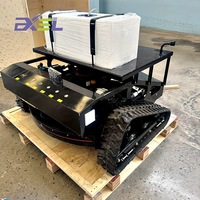 Tondeuse à gazon autonome télécommandée avec pulvérisateur, GPS RTK, pour le désherbage dans les vergers et les fermes