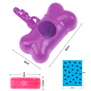 Distributeur de sacs à déjections pour animaux Ele-Gate en forme d'os, 15 sacs pour les promenades avec les chiens - Product Image 4
