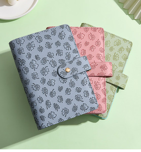 A6 portátil Macaron Pu cuero ahorro dinero organizador anillo carpeta cuaderno cubierta presupuesto carpeta planificador efectivo sobre encuadernación - Product Image 3