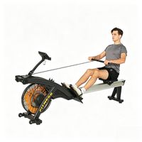 Máquina de Remo para Gimnasio o Uso Doméstico con Diseño Ergonómico, Mide Calorías Quemadas, Tiempo, Frecuencia de Remo y Distancia