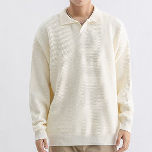 Streetlux-Para Hombre, Suéter de Punto Holgado de Manga Larga con Cuello en V, Informal, Todo en Uno, Otoño/Invierno - Product Image 1