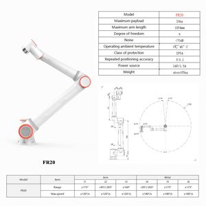 Robot Colaborativo de Seis Ejes de 30 KG para Soldadura y Pulido, 24V, con Paletizador Automático, Lanzamiento 2025 - Product Image 3