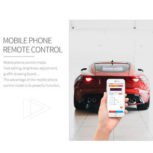 Aplikasi pintar jendela belakang mobil yang dapat diprogram layar ekspresi Led kaca depan belakang mobil warna penuh Hd Led layar panjang pabrik grosir - Product Image 6