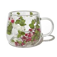 Lot de 2 ou 4 tasses à café en verre à double paroi, isolées, pour sublimation, 300-400 ml, droites, de luxe, modernes, compatibles micro-ondes