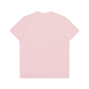 T-shirt décontracté blanc à col rond et manches courtes pour femme, respirant, avec logo imprimé rose, idéal pour l'été et le quotidien – Nouveauté Dropshipping - Product Image 2