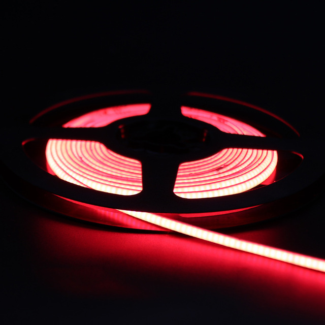 Wholesale Colorful Cob Strip Single Color Cob Led Strip 24v Red Green Blue pink 8mm 480leds COB Led Strip