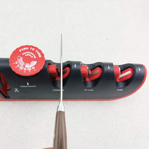 เครื่องลับมีดในครัวเรือน ทังสเตนคาร์ไบด์ เพชร หลายระดับความหยาบ ปรับมุมได้ สี่ขั้นตอน แบบใช้มือ - Product Image 1