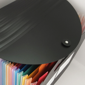 Colourful PVC Organ Bag với nắp văn phòng không thấm nước lưu trữ hộp tài liệu tổ chức PP chất liệu chống vết - Product Image 5