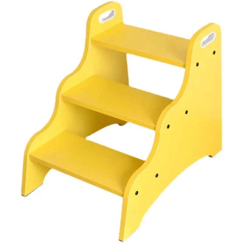 Hoge Kwaliteit Stabiele Multi-Functionele Houten Opstapstoel Massief Houten Ladderkruk Voor Kinderen Voor Badkamer Antislip Stepping Oppervlak