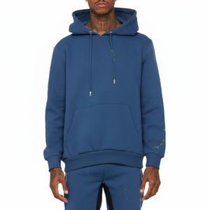 Costume empilé pour hommes streetwear survêtement survêtement pour hommes deux pièces Jogger Flare pantalon ensembles baggy survêtement ensemble - Product Image 1