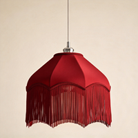 Lustre LED à pampilles de style pastoral français rétro du milieu du siècle