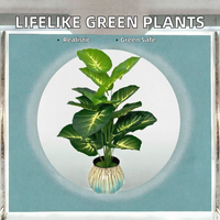 Pots de plantes artificielles en plastique pour usage domestique et extérieur, à poser au sol, pour la botanique, le bureau, le jardin, l'aménagement paysager, Noël, Pâques