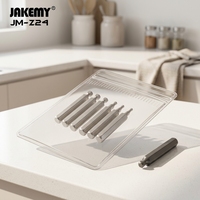 JAKEMY JM-Z24 Jeu de tournevis hexagonaux à embout sphérique 6 tailles H1.5-H4.0 en acier S2, embouts Allen, OEM disponible pour la réparation de vélos et de montres
