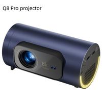 Mini projecteur 5G WIFI Q8Pro, décodage vidéo 1080P 4K, projecteur de cinéma maison intérieur/extérieur, projecteur portable, projecteur 4K