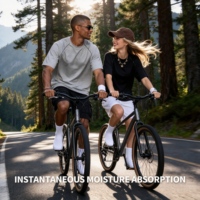 T-shirt de sport en modal COOL, séchage rapide, évacuation de l'humidité, haute élasticité, pour la course, le fitness et la gym, avec coutures plates