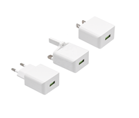 Adaptador de cargador de viaje de pared Mini enchufe de clavija de la UE Cable retráctil Compatible con OTP PD 3,0 QC3.0 para teléfono móvil