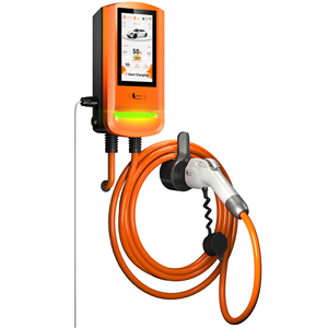 เครื่องชาร์จรถยนต์ไฟฟ้า Feyree Type 1 Wallbox หน้าจอสัมผัส 7 นิ้ว รองรับการอัปเกรด OTA พร้อมระบบควบคุม RFID แบบพิเศษเพื่อความปลอดภัย และฟังก์ชันป้องกันการโอเวอร์โหลด DLB - Product Image 1