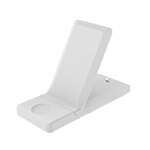 Base de Carga Inalámbrica Magnética 3 en 1 Plegable de 15W, Soporte Vertical para Teléfono, Reloj y Auriculares, para Hogar y Oficina - Product Image 2