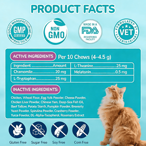 OEM/ODM Suplemento Inmunológico <span class=keywords><strong>para</strong></span> Mascotas, Masticables Suaves Calmantes <span class=keywords><strong>para</strong></span> <span class=keywords><strong>Perros</strong></span> y Gatos con Aceite de Pescado y Vitamina E de Rápida Absorción - Product Image 3