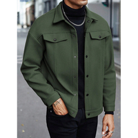Veste Homme Automne Hiver Nouvelle Collection à Revers en Mélange Coupe-Vent Chaude Décontractée Sportive Professionnelle Polyvalente Transitoire