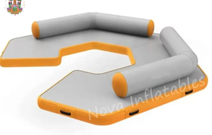 Plateforme flottante géante pour <span class=keywords><strong>piscine</strong></span> gonflable, PVC robuste, modèle de salon aquatique en forme de U NV11 pour tous, pour <span class=keywords><strong>piscine</strong></span> et lac - Product Image 6
