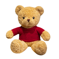 Ours en peluche personnalisé avec logo brodé, ours en peluche doux avec t-shirt, poupée ours en peluche avec logo personnalisé, jouet en peluche