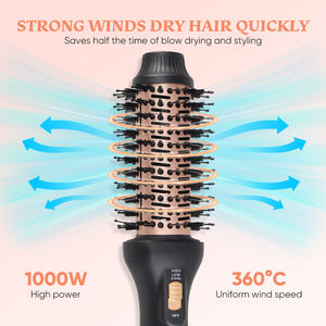 Sèche-cheveux <span class=keywords><strong>brosse</strong></span> 5 en 1 <span class=keywords><strong>Brosse</strong></span> <span class=keywords><strong>rotative</strong></span> <span class=keywords><strong>soufflante</strong></span> <span class=keywords><strong>Brosse</strong></span> ronde Sèche-cheveux Volumiseur <span class=keywords><strong>Brosse</strong></span> à air chaud Boucleur et lisseur <span class=keywords><strong>Brosse</strong></span> 110V à 240V - Product Image 2