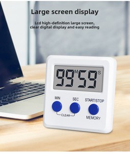 טיימר ספירה לאחור חכם לשולחן עבודה עם צג LED גדול 99 שעות - לשימוש חיצוני אלקטרוני לפרודוקטיביות ולימוד - Product Image 5