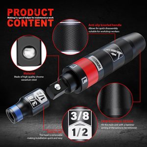 Aurlloct 1/4 Inch Manual Impact <b>Screwdriver</b> <b>Set</b> OEM Hex Drive Industrial Grade Car Repair Tools Removes Rusty Nuts Screws MYJ-11 - Product Image 4
