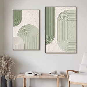 Opera d'Arte Originale di Alta Qualità, Dipinto su Tela Astratto Moderno Minimalista 3D Testurizzato di Grandi Dimensioni, Arte Murale Dipinta a Mano - Product Image 3