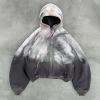 Veste personnalisée en coton matelassé rembourré en duvet, style vintage, avec broderie appliquée, effet délavé à l'acide, veste bomber pour homme