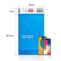 Station de préchauffage professionnelle avec écran LCD 14 pouces et tampon chauffant en silicone pour la réparation d'iPad, de téléphones portables Samsung et de tablettes