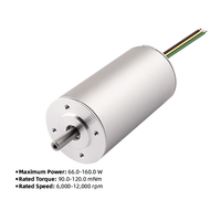 Motor BLDC sin núcleo PrimoPal Dental sin ranuras, sin escobillas, de bajo ruido, alta velocidad 12000 rpm, 160 W, con engranajes, mini, para mano robótica