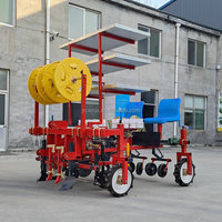 Transplanteur de légumes multifonctionnel autopropulsé à 2 rangs pour poivrons, haute efficacité, économie de main-d'œuvre