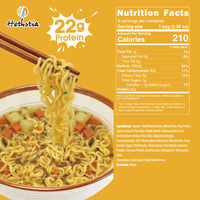 Fitness Curry Instant Noodles 22g Plant Based Protein Non Fried Low Sugar Low Fat Non GMO Vegan Ramen Bag