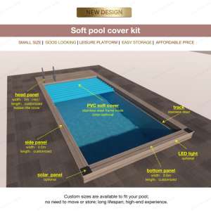<span class=keywords><strong>Cubierta</strong></span> Enrollable para <span class=keywords><strong>Piscina</strong></span> de PVC YOLO-POOL con Protección, Fácil Instalación, Diseño Conveniente para Piscinas Enterradas en el Hogar - Product Image 3