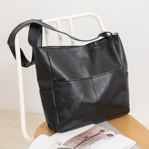 Bolsa de Gimnasio al por Mayor, Mochila Retro de PU Portátil, Color Marrón Sólido, Gran Capacidad, Bandolera para Mujer - Product Image 1