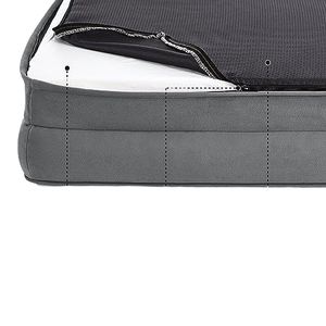 Pet <strong>Bed</strong> Factory Wholesale Luxury Dutch Velvet Fabric <strong>Memory</strong> <strong>Foam</strong> Pet <strong>Dog</strong> <strong>Bed</strong> Waterproof <strong>Dog</strong> <strong>Beds</strong> Large with Non-slip Bottom - Product Image 5