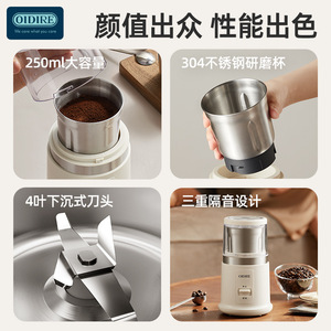 Oidire Electric <b>Grinder</b> <b>Small</b> Stainless Steel Automatic Grinding Bottle White Less Than 1L Plastic Housing - Product Image 4