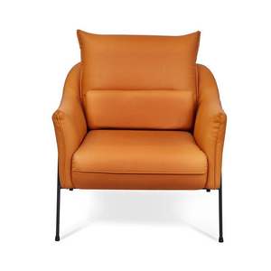 Sillón Individual de Madera Francesa con Respaldo Alto y Acolchado, para Sala de Estar, Oficina y Hotel - Product Image 5