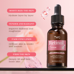 Suero de Retinol TWG RTS en Oferta, Suero Facial Hidratante y Reafirmante Antiarrugas, Cuidado de la Piel, Suero Facial Blanqueador con Niacinamida - Product Image 4