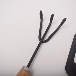 Ensemble de trois pelles à manche en bois pour la pêche aux vers de terre, outils de fouille de plage, outil de creusement en métal, utilisation sur la plage et en mer - Product Image 2