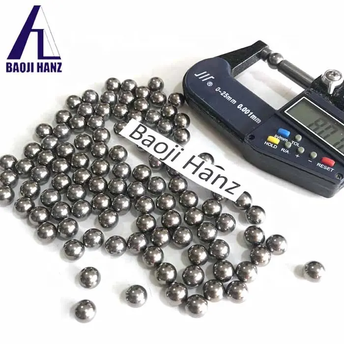 GR1 GR2 GR5 bola titanium ti 8mm, bola titanium ti presisi tinggi 2mm 4mm 6mm