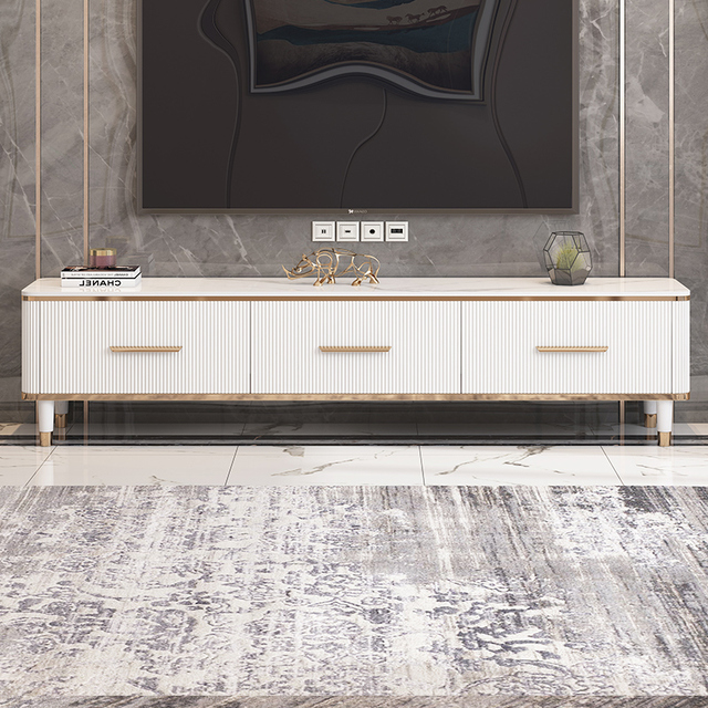 Wall Unit Tv Cabinet Modern Design Wall Mounted Tv Stand l Shaped Soild Wood 75 Inch Smart Tv Lift Cabinet
