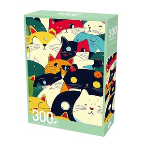 Zhiqu Border Enfants 300 Pièces Velours Jigsaw <span class=keywords><strong>Puzzle</strong></span> Unisexe Dessin Animé Anime Pet Papier Découpé Lavé Techniques Soulagement Du Stress Cure - Product Image 1