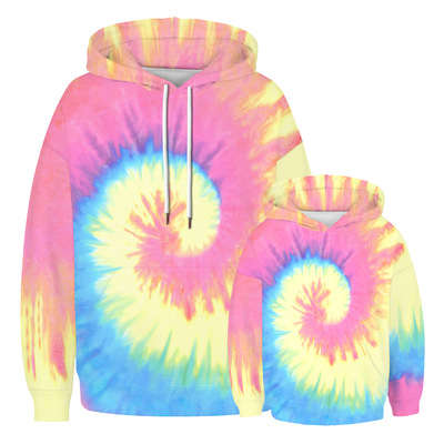 Wholesale Hot New Fall Tie Dye Mommy And Me Sets Women Girls Hoodies Outfits